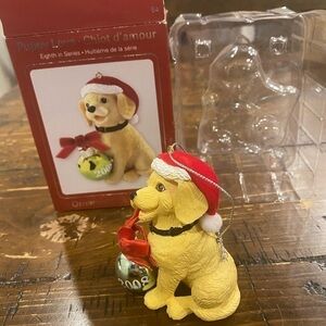 Carlton Cards Heirloom 2008 Puppy Love Christmas Ornament Rare